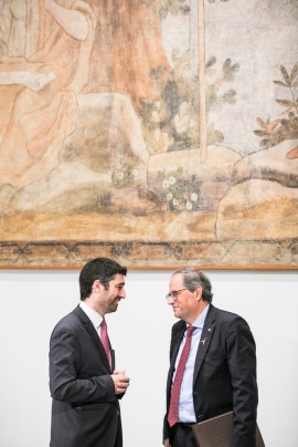 Conseller Jordi Puigneró i President Torra